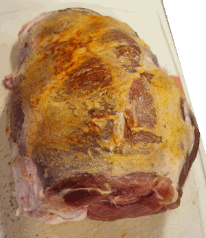 Lammkeule mit Senf