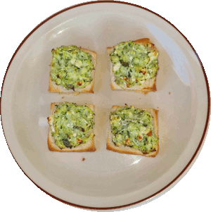 Zucchinibrotecken