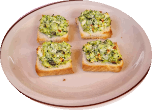 Zucchinibrotecken